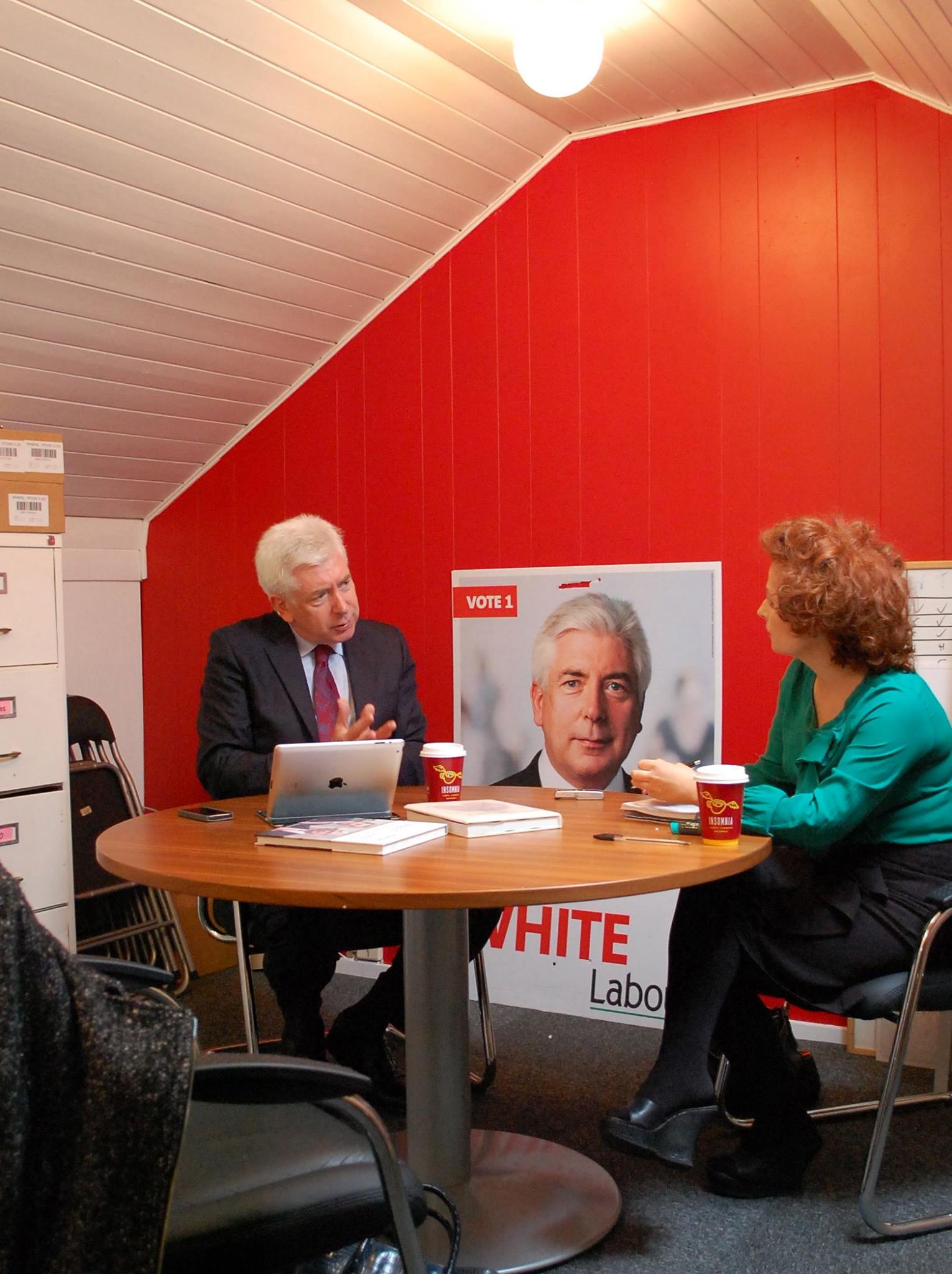 Working at my constituency office on Braemor Rd. in Churchtown