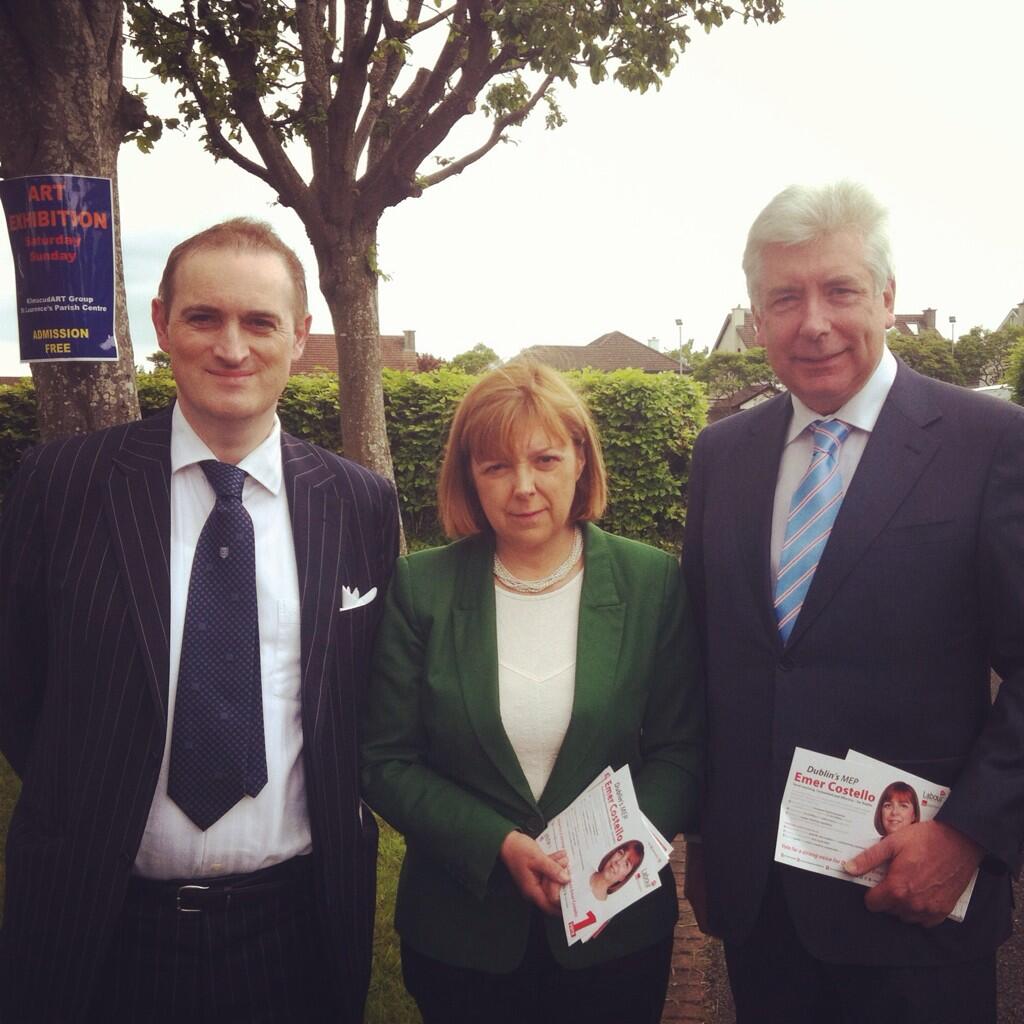 Cllr Richard Humphreys, Emer Costello MEP and Alex White TD