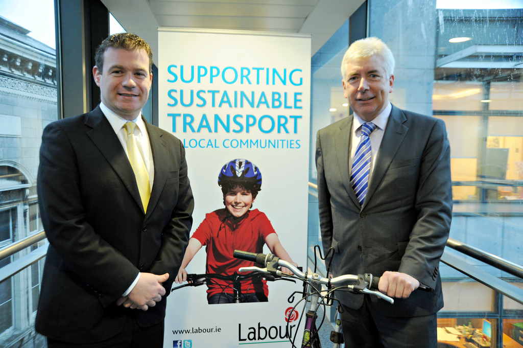Me (Alex White) and Alan Kelly TD Minister of State at the Department of Transport, Tourism and Sport 